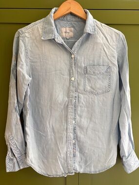 Rails embroidered denim shirt size S